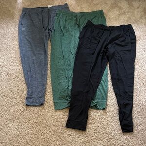 Nike Men's Yoga Black, Green, and Gray Joggers Bundle
